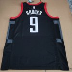 NBA 9 Brooks Houston Rockets 23-24 statement Maillot noir